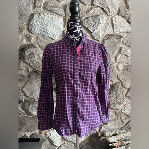 Banana Republic Plaid Long Sleeve Flannel M